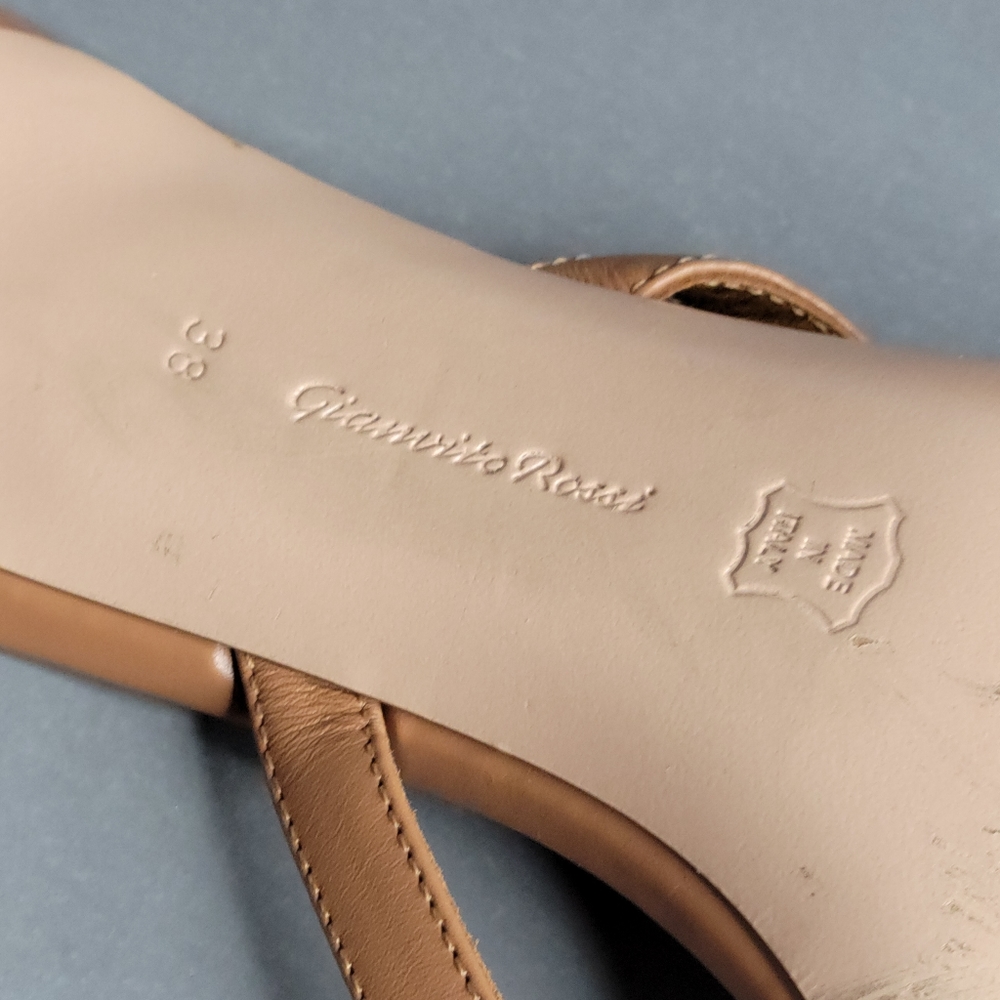 Gianvito Rossi Tan Sandals - Picture 8 of 9